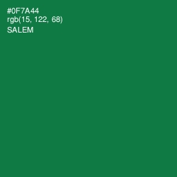 #0F7A44 - Salem Color Image
