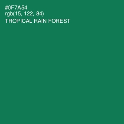 #0F7A54 - Tropical Rain Forest Color Image