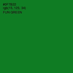 #0F7B22 - Fun Green Color Image