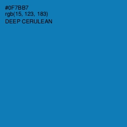 #0F7BB7 - Deep Cerulean Color Image