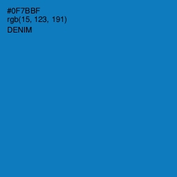 #0F7BBF - Denim Color Image