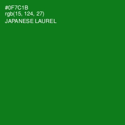 #0F7C1B - Japanese Laurel Color Image