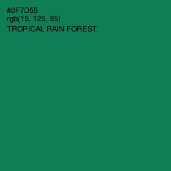 #0F7D55 - Tropical Rain Forest Color Image