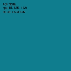 #0F7D8E - Blue Lagoon Color Image