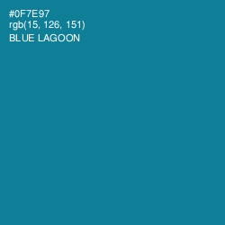 #0F7E97 - Blue Lagoon Color Image