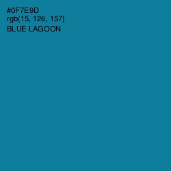 #0F7E9D - Blue Lagoon Color Image