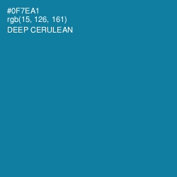 #0F7EA1 - Deep Cerulean Color Image