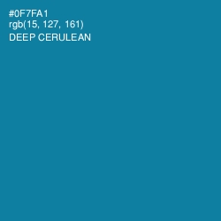 #0F7FA1 - Deep Cerulean Color Image