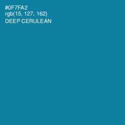 #0F7FA2 - Deep Cerulean Color Image