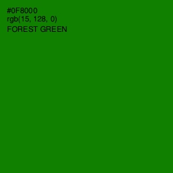 #0F8000 - Forest Green Color Image