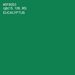 #0F8050 - Eucalyptus Color Image