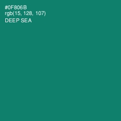 #0F806B - Deep Sea Color Image