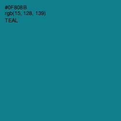 #0F808B - Teal Color Image