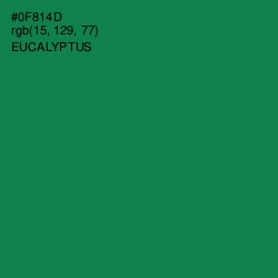 #0F814D - Eucalyptus Color Image