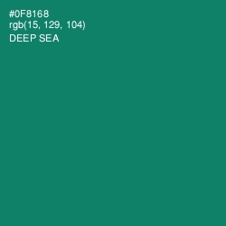 #0F8168 - Deep Sea Color Image
