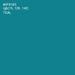 #0F818E - Teal Color Image