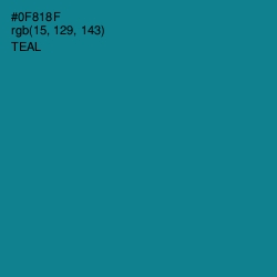 #0F818F - Teal Color Image