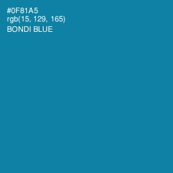 #0F81A5 - Bondi Blue Color Image