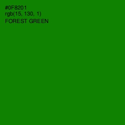 #0F8201 - Forest Green Color Image