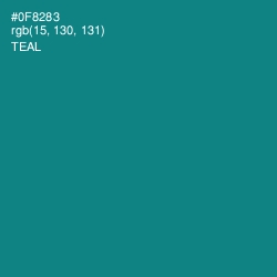 #0F8283 - Teal Color Image