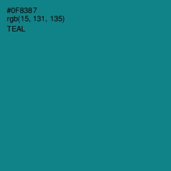 #0F8387 - Teal Color Image