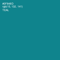 #0F848D - Teal Color Image