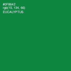 #0F8642 - Eucalyptus Color Image