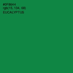 #0F8644 - Eucalyptus Color Image