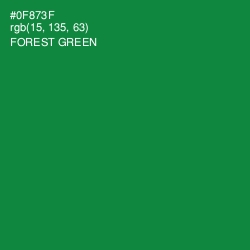 #0F873F - Forest Green Color Image