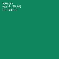 #0F875E - Elf Green Color Image