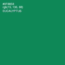 #0F8858 - Eucalyptus Color Image