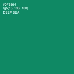 #0F8864 - Deep Sea Color Image