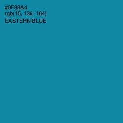 #0F88A4 - Eastern Blue Color Image