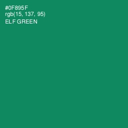 #0F895F - Elf Green Color Image