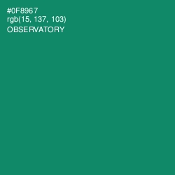 #0F8967 - Observatory Color Image