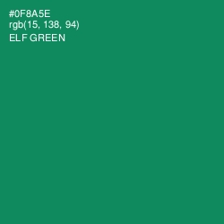 #0F8A5E - Elf Green Color Image