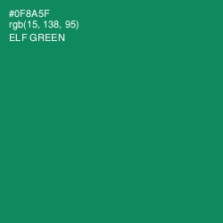 #0F8A5F - Elf Green Color Image