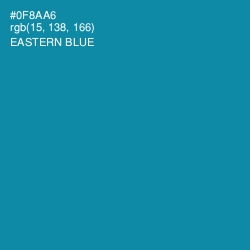 #0F8AA6 - Eastern Blue Color Image