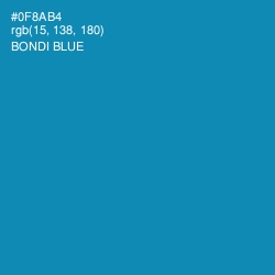 #0F8AB4 - Bondi Blue Color Image