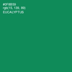 #0F8B59 - Eucalyptus Color Image