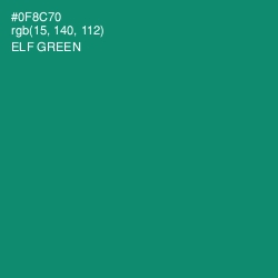 #0F8C70 - Elf Green Color Image