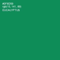 #0F8D59 - Eucalyptus Color Image