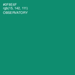 #0F8E6F - Observatory Color Image