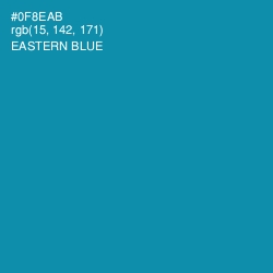 #0F8EAB - Eastern Blue Color Image