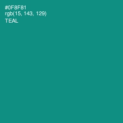 #0F8F81 - Teal Color Image