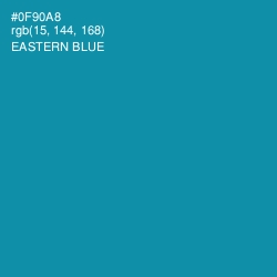 #0F90A8 - Eastern Blue Color Image