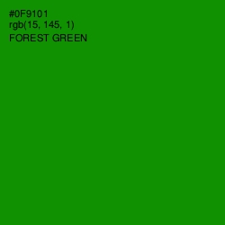 #0F9101 - Forest Green Color Image