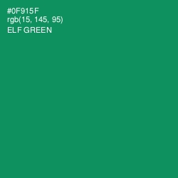 #0F915F - Elf Green Color Image