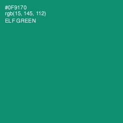 #0F9170 - Elf Green Color Image