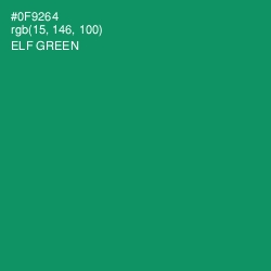 #0F9264 - Elf Green Color Image